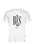 North Sea T-Shirt Tops T-shirts Short-sleeved White BLS Hafnia