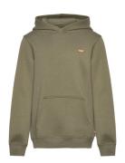 Po-Pull-Over Hoody Tops Sweat-shirts & Hoodies Hoodies Khaki Green Lev...