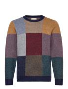 Knit Sweater Tops Knitwear Round Necks Multi/patterned Revolution