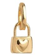 Charm, Locked Love Kaulakoru Riipukset Gold Enamel Copenhagen