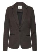 Ihkate Jacquard Bl4 Blazers Single Breasted Blazers Brown ICHI