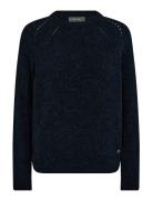 Mmtammy Thora Knit Tops Knitwear Jumpers Navy MOS MOSH