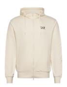 Sweatshirt Tops Sweat-shirts & Hoodies Hoodies Cream EA7