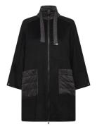 Cape / Poncho Outdoo Villakangastakki Pitkä Takki Black Gerry Weber Ed...