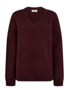 Bs Lina Regular Fit Knitwear Tops Knitwear Jumpers Burgundy Bruun & St...