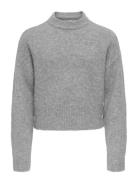 Kogrene Life Ls Button O-Neck Cp Knt Tops Knitwear Pullovers Grey Kids...