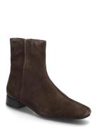 Mona Shoes Boots Ankle Boots Ankle Boots Flat Heel Brown VAGABOND
