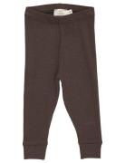 Modal Rib Leggings Bottoms Leggings Brown Copenhagen Colors