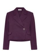 Iva-M Blazers Double Breasted Blazers Purple MbyM