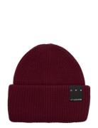 Cph Beanie 3 Wool Mix Beige Accessories Headwear Beanies Burgundy Cope...