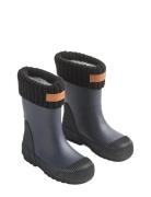 Rubber Boot Thermo Wader Shoes Rubberboots High Rubberboots Blue Wheat