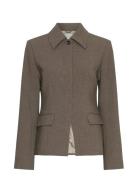 Mschrosina Michelle Blazer Blazers Single Breasted Blazers Brown MSCH ...