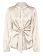 Fqdove-Blouse Tops Blouses Long-sleeved Cream FREE/QUENT