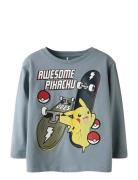 Nmmstern Pokemon Ls Nreg Top Sky Tops T-shirts Long-sleeved T-shirts B...
