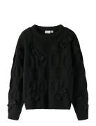 Nkfolivia Ls Knit Tops Knitwear Pullovers Black Name It