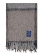 Checked Mohair Mix Wool Throw Home Textiles Cushions & Blankets Blanke...