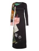 Patch Fiona Polvipituinen Mekko Black Desigual