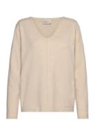 Pullover Tops Knitwear Jumpers Cream FREE/QUENT