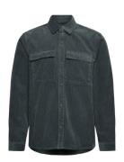 Utility Overshirt Tops Overshirts Grey Revolution