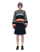 2421 Chunky Cotton Wool, Crewneck C Tops Knitwear Jumpers Multi/patter...