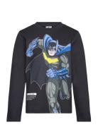 Tshirt Tops T-shirts Long-sleeved T-shirts Black Batman