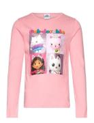 Tshirt Tops T-shirts Long-sleeved T-shirts Pink Gabby's Dollhouse