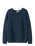 Nkmvolly Ls Knit Tops Knitwear Pullovers Navy Name It