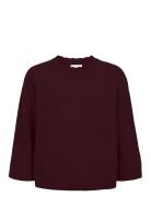 Nuriette Selma Pullover Tops Knitwear Jumpers Burgundy Nümph