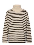 Lilyepw Pu Tops Knitwear Turtleneck Cream Part Two