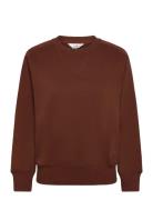 Raglan Crew Sws Tops Sweat-shirts & Hoodies Sweat-shirts Brown Lee Jea...