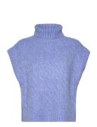 Fresnoll Knit Vest Sl Vests Knitted Vests Blue Lollys Laundry