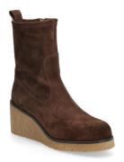 Missf25Bs Shoes Boots Ankle Boots Ankle Boots With Heel Brown UNISA