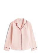 Solid Ls Flannel Shirt Toppi Pink Tommy Hilfiger