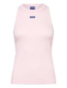 Easy Tank_B Tops T-shirts & Tops Sleeveless Pink HUGO BLUE