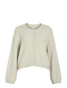 Vifoli O-Neck L/S Button Knit Cardigan Tops Knitwear Cardigans Cream V...