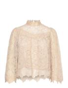 Lucia Tops Blouses Long-sleeved Cream SUNCOO Paris