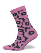 Linjaus Unikko Lingerie Socks Regular Socks Pink Marimekko