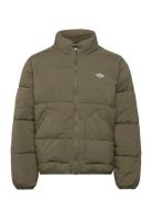 M Summerdale Puffer Vuorillinen Takki Topattu Takki Khaki Green Dickie...