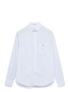 Reg Classic Poplin Stripe Shirt Tops Shirts Casual Blue GANT