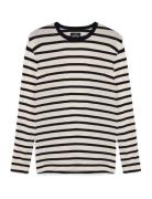 Trio Rib Tobias Tee Ls Tops T-shirts Long-sleeved White Mads Nørgaard