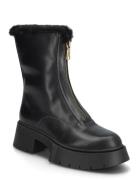 Leah Platform Shearling Zip Bootie Shoes Boots Ankle Boots Ankle Boots...