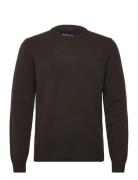 Barbour Essential Patch Crew Tops Knitwear Round Necks Brown Barbour
