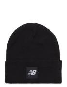 Cuffed Beanie Flying Nb Logo Accessories Headwear Beanies Black New Ba...