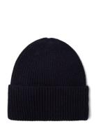 Fold Rib Cap Accessories Headwear Beanies Navy Davida Cashmere