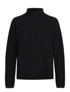 Kezia Recycled Mock Rib Jumper Tops Knitwear Turtleneck Black French C...