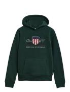 Archive Shield Hoodie Tops Sweat-shirts & Hoodies Hoodies Green GANT