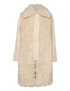 Msmay Coat Outerwear Coats Winter Coats Cream Minus