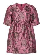 Yasmarie 2/4 Wrap Dress - D2D Lyhyt Mekko Pink YAS