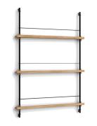 Box Set, Magazine Shelving Ms.115.1, Oak Shelves, Stainless Steel Legs...