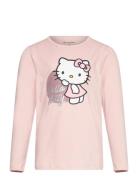 T-Shirt Ls Tops T-shirts Long-sleeved T-shirts Pink Minymo